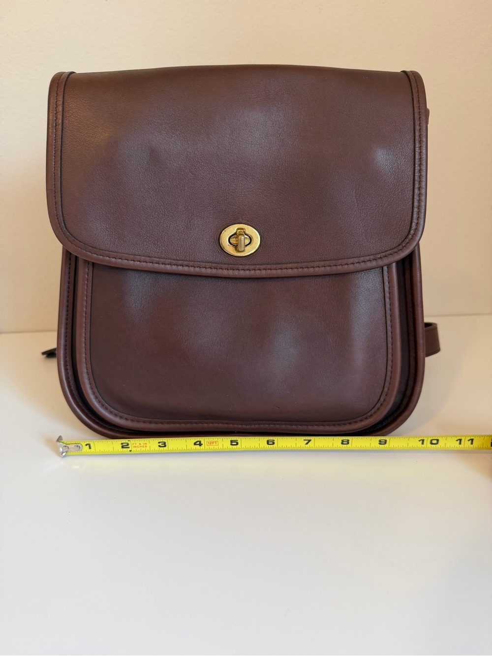 Vintage Coach Large Sidepack 9979 Mahogany - Picture 14 of 16